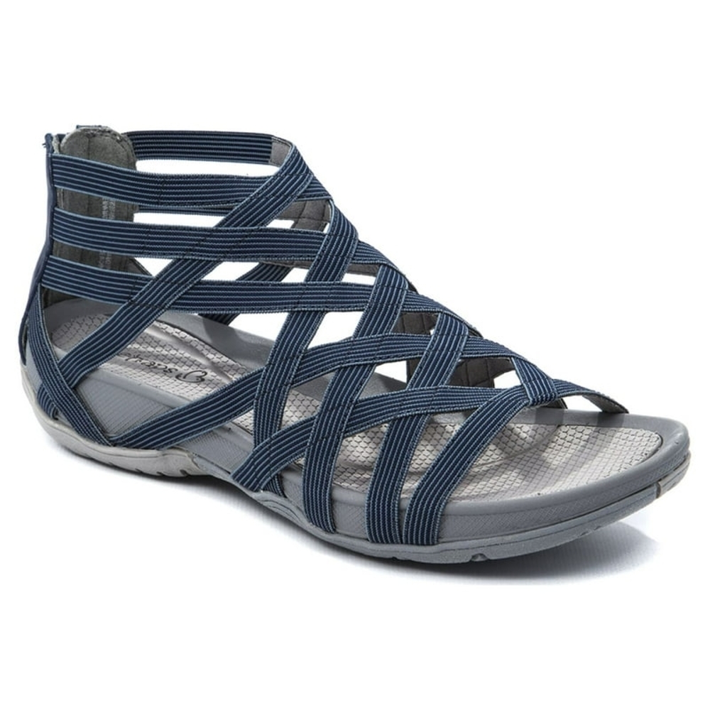 BareTraps Blue Gladiator Sandals with Cushioned Footbed Size 11 Womens